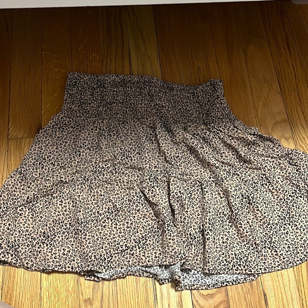 Cheetah print skirt